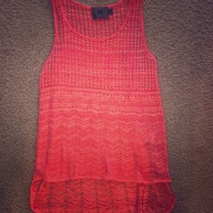 Knitted orange tank